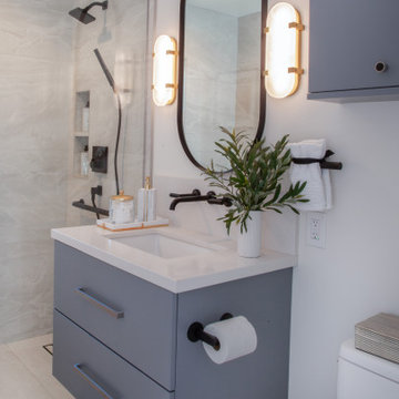 Contemporary Guest Bathroom San Diego