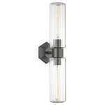 Hudson Valley Lighting - Roebling 2 Light Wall Sconce, Old Bronze Finish, Clear Glass - Features: