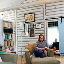white log interior