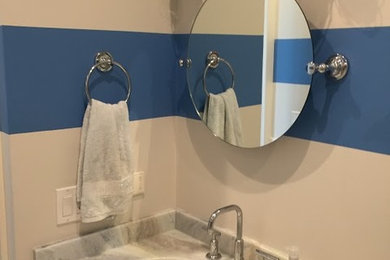 Bathroom - coastal bathroom idea in Providence