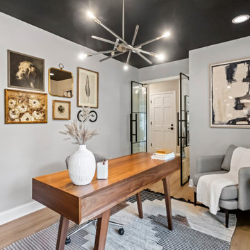 Home Office with Glass Door