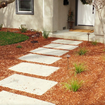 Back and Front Yard Project with Deck