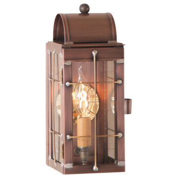 Irvin's Country Tinware Cape Cod Wall Lantern in Antique Copper