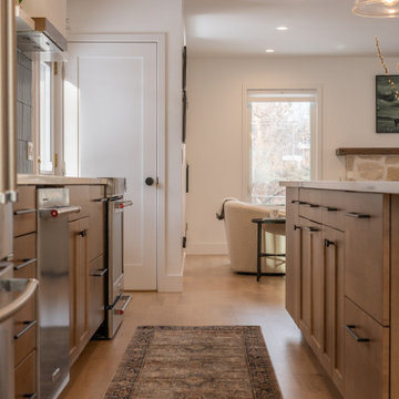 Warm, Earthy Main Level Remodel w/ Natural Wood and Stone Features