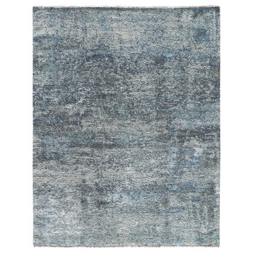 Amer Rugs Mystique MYS-25 Polo Blue Blue Hand-knotted - 2'x3' Rectangle