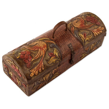 NOVICA Colonial Traditions And Mohena And Leather Box