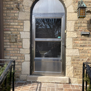 Round Top Security Storm Door / BEFORE