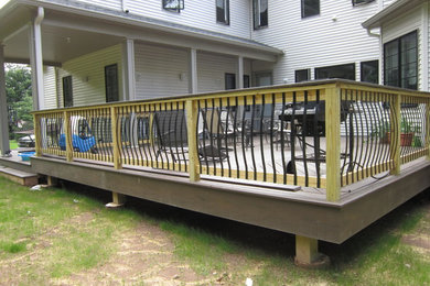 Trendy home design photo in New York