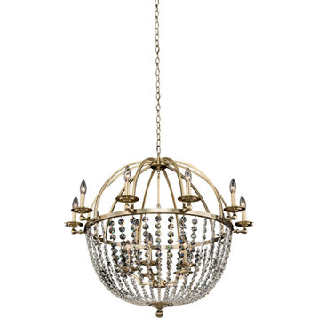 Pendolo Orb Chandelier, Brushed Champagne Gold, 15