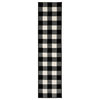 Georgia 678D0 Black/Ivory 1'10" x 7'6" Rug