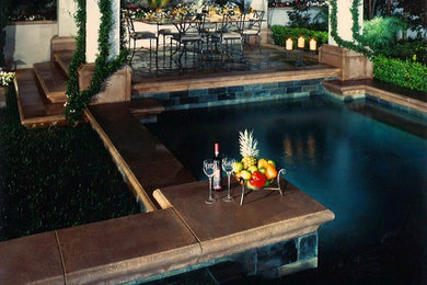 Inspiration for a timeless pool remodel in Orange County