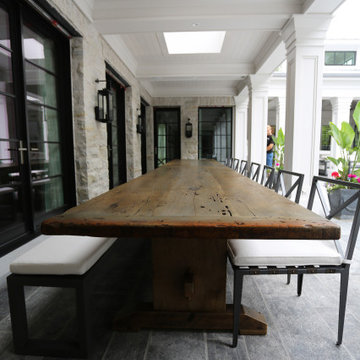 Trestle Tables made from Reclaimed Wood