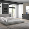 Nova Domus Jagger Modern Gray Bed, Gray Wash, Queen