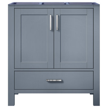 Jacques 30" Dark Grey Vanity Cabinet Only