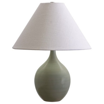 House of Troy Scatchard GS200-CG 1 Light Table Lamp in Celadon