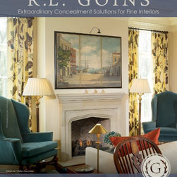 RL Goins Television Concealment Screen - Media Storage
