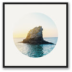DDCG - Fortitude Dreams Circle Print
 30x30 Black Floating Framed Canvas - Create a calming coastal oasis with this beach-inspired wall art. This nautical accessory helps make any home a beach house. Made ready to hang for your home, this wall art is durable and lightweight. The result is a beautiful piece of artwork that will add a touch of seaside sentiment to your home.