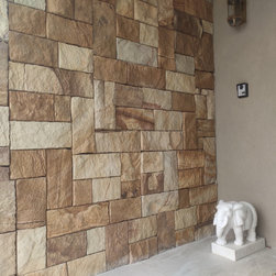 Colonial Ranch Australian Sandstone Wall Cladding Project - Wall Cladding & Stone Veneer