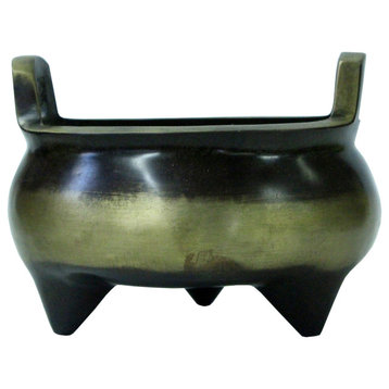 Chinese Oriental Fine Bronze Metal Incense Burner Accent Hws1213