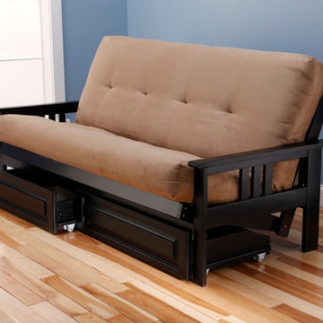 Monterey Frame with Suede Peat Mattress and Storage Drawers