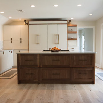 Walnut and White