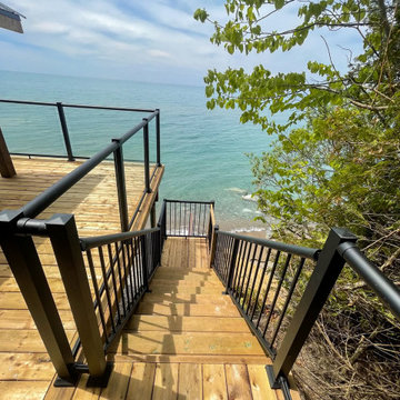 Glass Railings - Creative Custom Decks Inc.