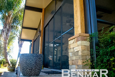 Example of an arts and crafts home design design in Orlando
