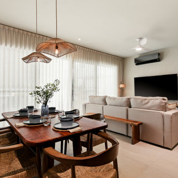Coastal Coastal Modern Vacation House | Turnkey Design in Playa del Carmen