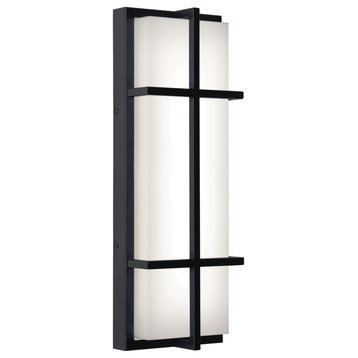 August 20'' LED Outdoor Sconce - Black