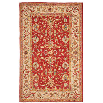 Safavieh Chelsea hk751a Rug, Red/Ivory, 3'9"x5'9"