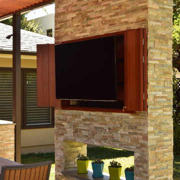 Pergola and TV Wall