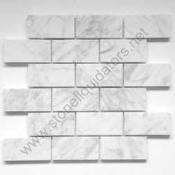 Bianco White Carrara Marble Mosaic Polished - Home Accessories & Decor