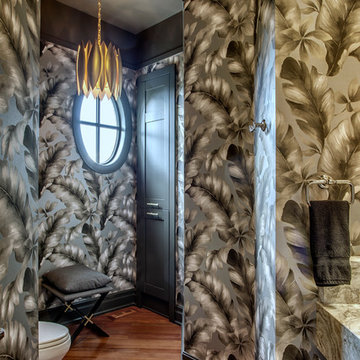 Bold Botanical Powder Room