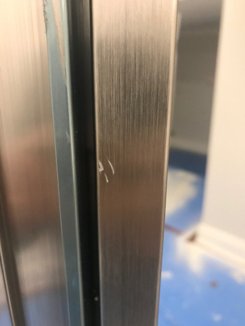 Subzero Fridge damaged/scratched from delivery