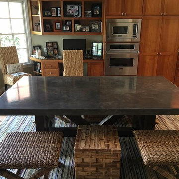Concrete Table top with custom tint and movement
