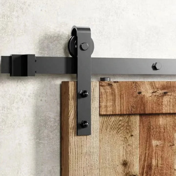 Custom Single Track Barn Door Hardware Kit | Quick Ship