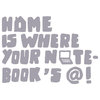 Home Laptop Decal, Silver, 12"x9"