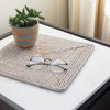 Artifacts Rattan™ Square Placemat, White Wash, Small