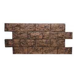 167-LARGE JERUSALEM BRICK PANEL 49"W X 26"H X 1 1/2"D - Wall Panels