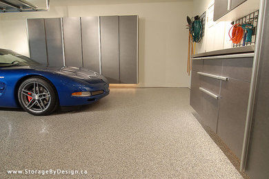 Inspiration for a contemporary garage remodel in Toronto