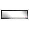 American Made Rayne Black Wide Leather Double Vanity Wall Mirror