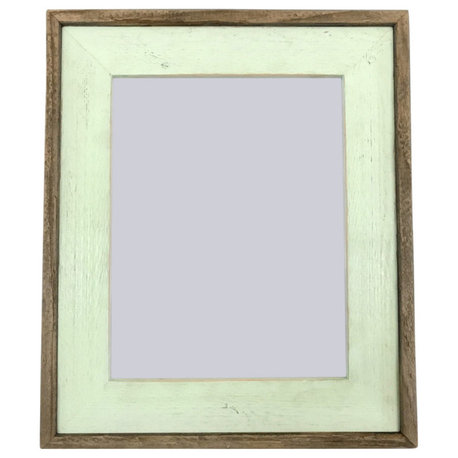 Sea Foam Green Barnwood Picture Frame, Rustic Wood Frame, 5"x5"