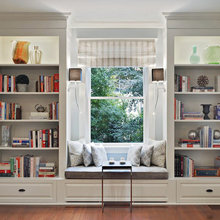 living room bookshelves
