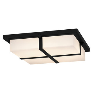 LED Flush Mount in Matte Black - Transitional - Flush-mount Ceiling ...