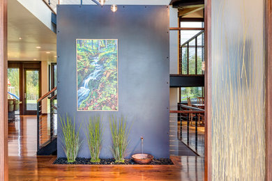 Inspiration for a contemporary entryway remodel in Other