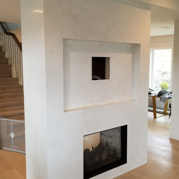 Abbotsford Grassello Di Calce Spatulata Custom Fireplace