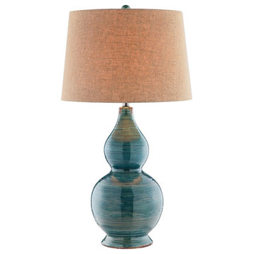 Lara 31.75" High 1-Light Table Lamp, Blue