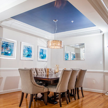 Blue hue dining room