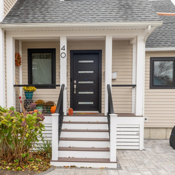 Coastal Whole Home Renovation with New Entry and Driveway – Beverly MA