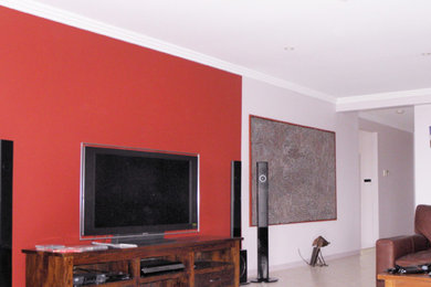 Photo of a modern living room in Brisbane.